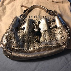 Warrior Studded Burberry Hobo